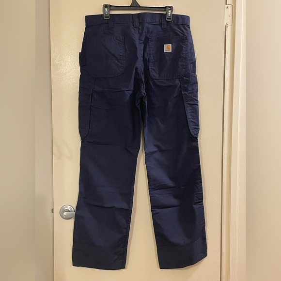 CARHARTT NWOT Loose Fit Force Broxton Cargo Pant in Navy - Picture 4 of 7